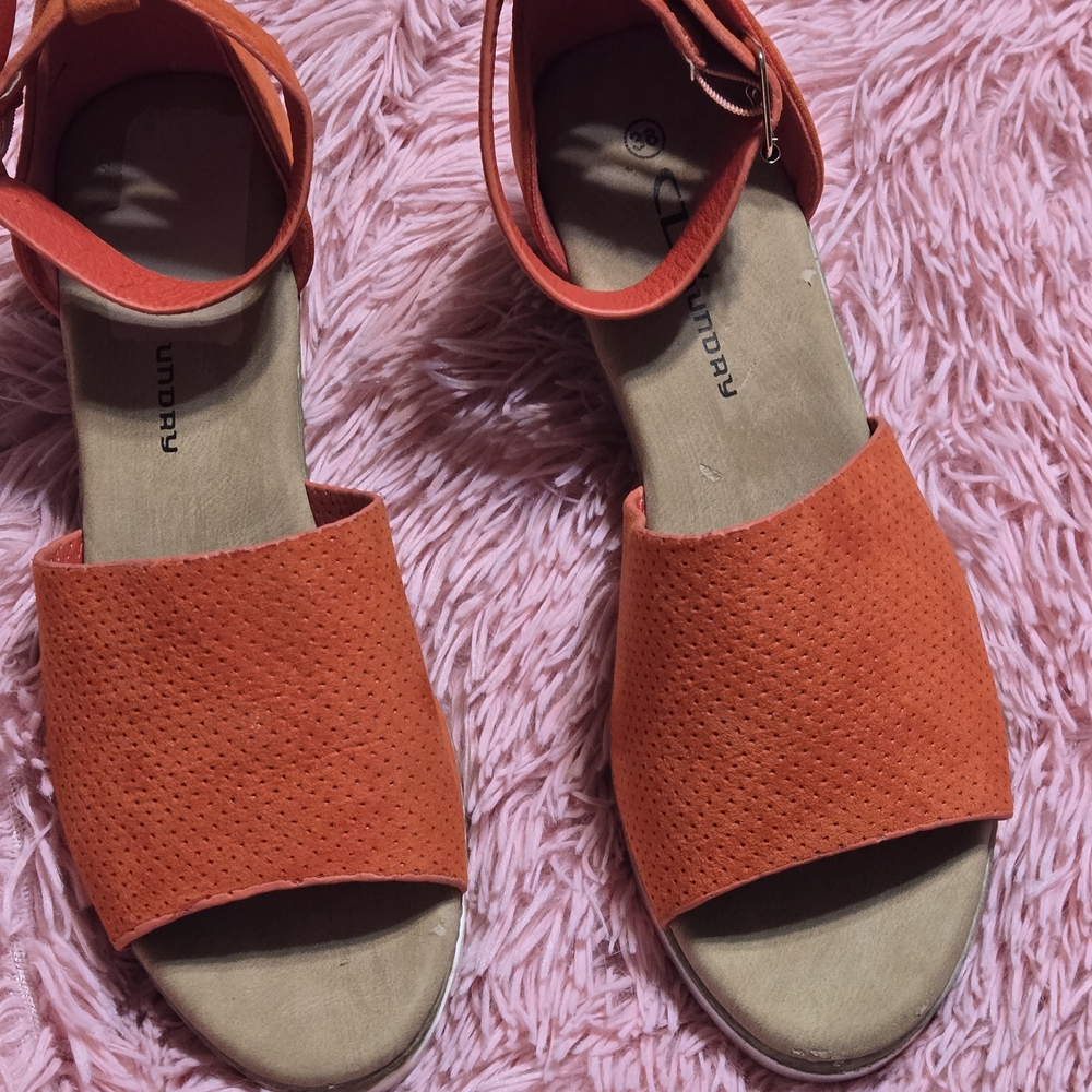 CL by Laundry Women's Bold Orange Espadrilles - Picture 5 of 10